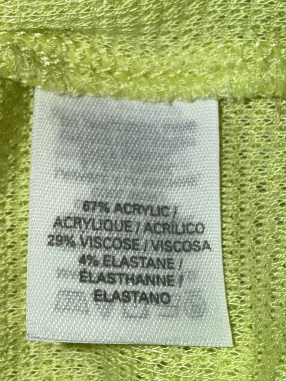 Victoria’s Secret Chartreuse Tunic Cover Up Long Sleeve Size L